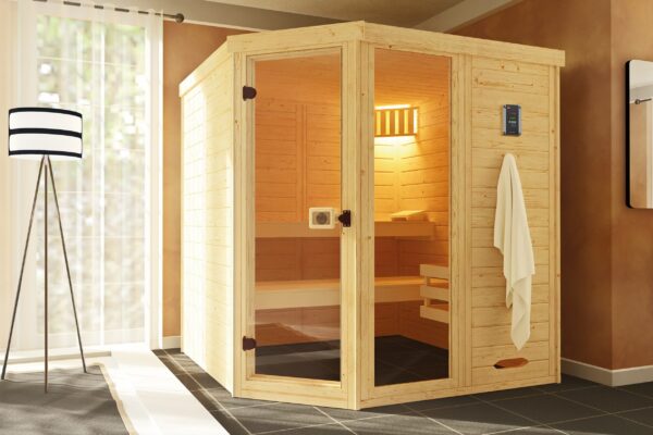 Weka Solid Wood Element Sauna “Laukkala” – 38 mm