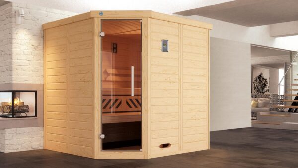 Weka Solid Wood Element Sauna – “Kemi Corner”